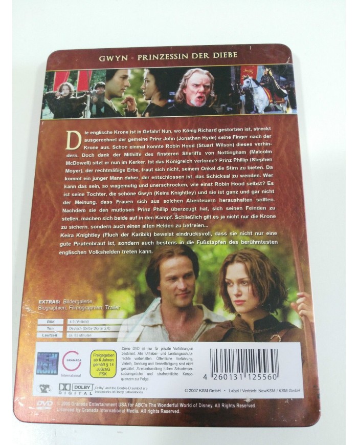 GWYN DVD + EXTRAS STEELBOX DEUTSCH - GERMAN Ed KEIRA KNIGHTLEY HOLOGRAPHIC - AM