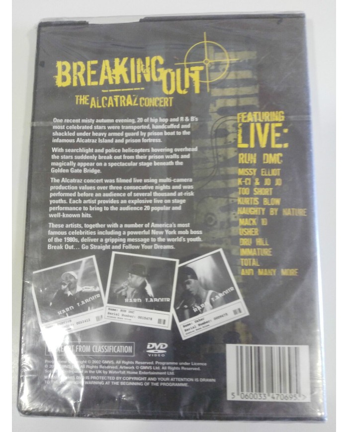 BREAKING OUT THE ALCATRAZ CONCERT DVD USHER RUN DMC  DRU HILL Nuevo - AM