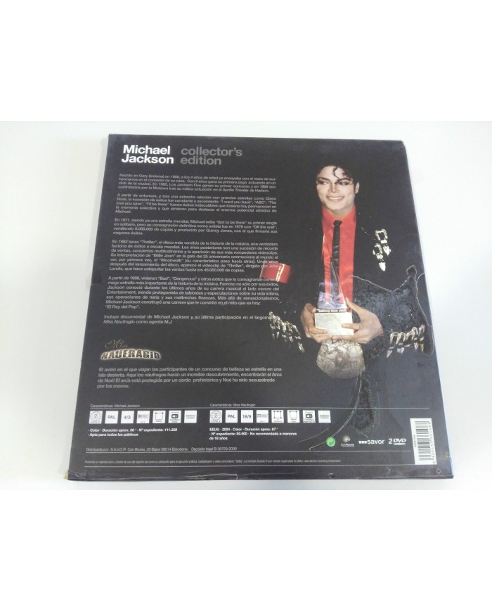 MICHAEL JACKSON COLLECTOR?S EDITION + MISS NAUFRAGIO FILM 2 X DVD Am