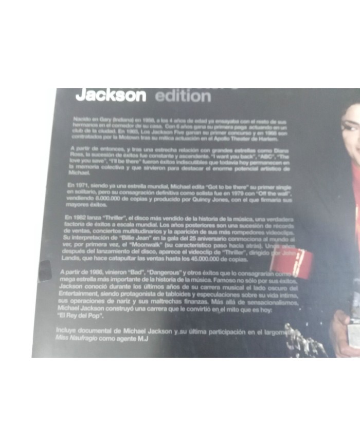 MICHAEL JACKSON COLLECTOR?S EDITION + MISS NAUFRAGIO FILM 2 X DVD Am
