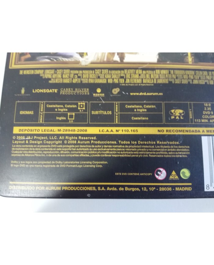 EL REINO PROHIBIDO JET LI  JACKIE CHAN 2 DVD CASTELLANO E INGL?S STEELBOOK - AM