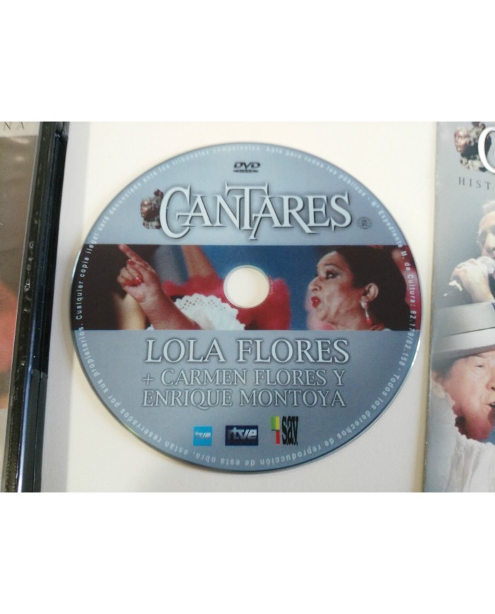 LOLA FLORES + CARMEN FLORES + ENRIQUE MONTOYA DVD CANTARES CORRAL LA PACHECA Am