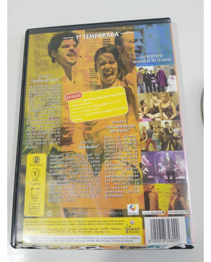 UPA DANCE UN PASO ADELANTE DVD PRIMERA TEMPORADA EPISODIOS 1-2 + EXTRAS