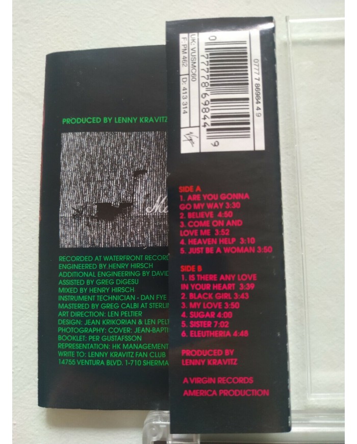 LENNY KRAVITZ ARE YOU GONNA GO MY WAY TAPE CASSETTE HOLLAND Edit 1993 VIRGIN Am