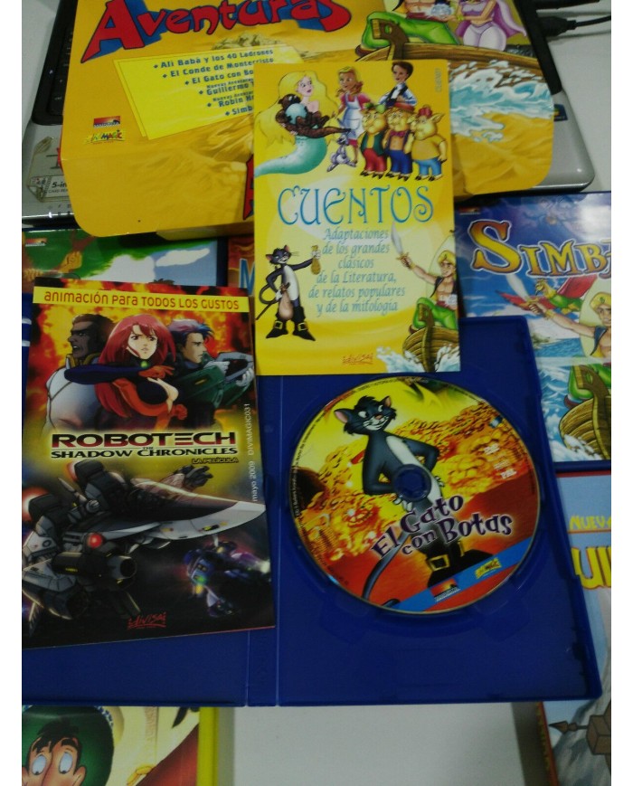 CUENTOS INFANTILES DE AVENTURAS 6 DVD EN CAJA GRANDE ALI BABA SIMBAD