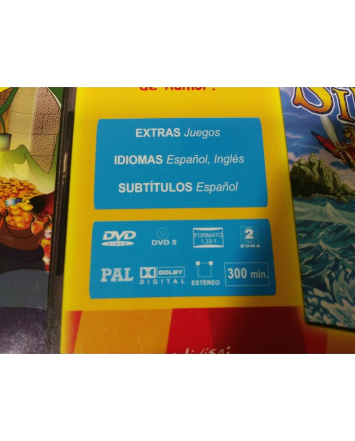 CUENTOS INFANTILES DE AVENTURAS 6 DVD EN CAJA GRANDE ALI BABA SIMBAD