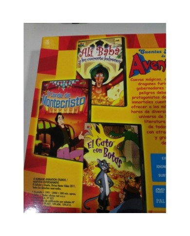 CUENTOS INFANTILES DE AVENTURAS 6 DVD EN CAJA GRANDE ALI BABA SIMBAD CUENTOS INFANTILES DE AVENTURAS 6 DVD EN CAJA GRANDE ALI BABA SIMBAD