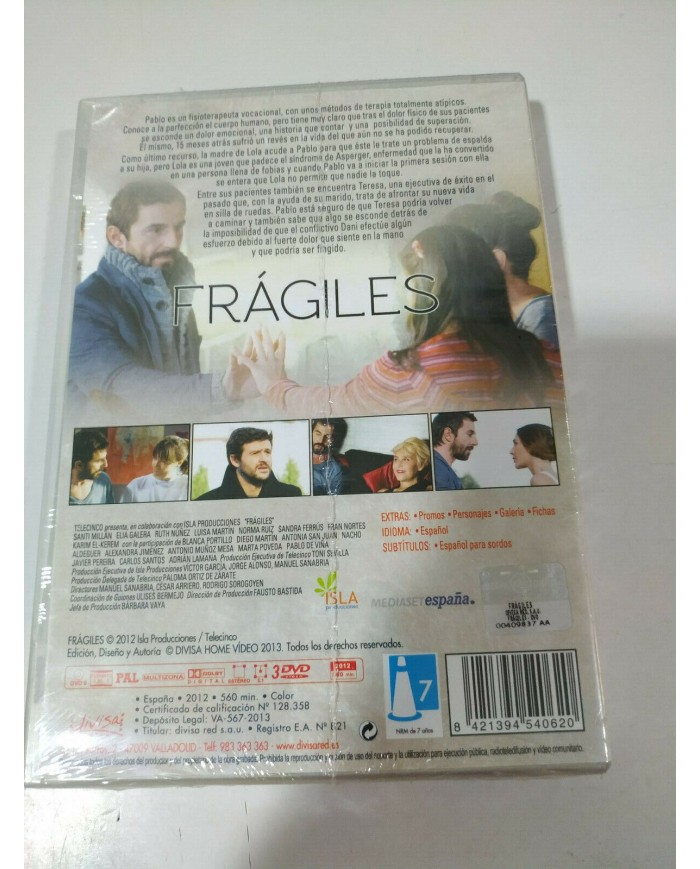 FRAGILES TEMPORADA 1 SERIE TV 3 X DVD SANTI MILLAN ELIA GALERA nueva - AM