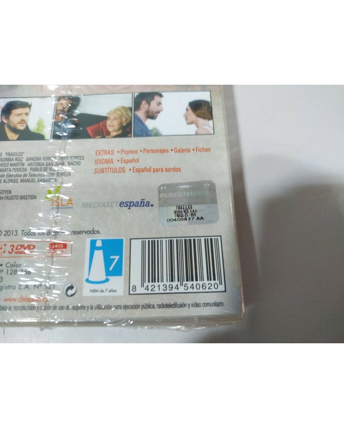 FRAGILES TEMPORADA 1 SERIE TV 3 X DVD SANTI MILLAN ELIA GALERA nueva - AM