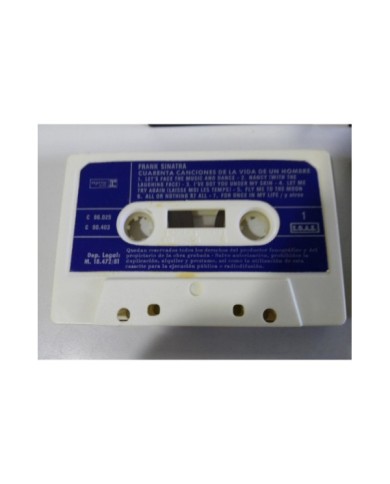 FRANK SINATRA 40 CANCIONES DE LA VIDA DE UN HOMBRE 2 X CINTA TAPE CASSETTE 1981