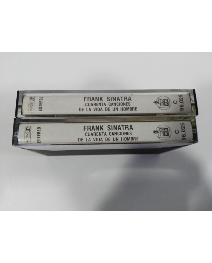 FRANK SINATRA 40 CANCIONES DE LA VIDA DE UN HOMBRE 2 X CINTA TAPE CASSETTE 1981