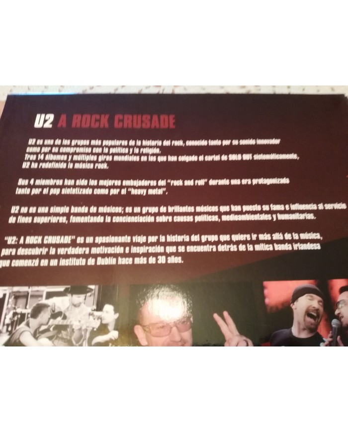 U2 A ROCK CRUSADE DVD EDICION CON FORMA DE VINILO EN DVD ESPAÑOL ENGLISH Am