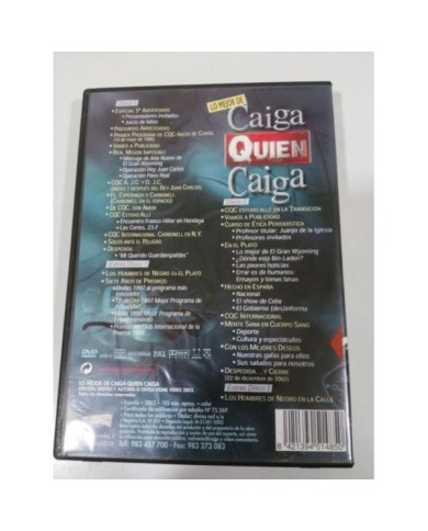 CAIGA QUIEN CAIGA CQC LO MEJOR 2 X DVD GRAN WYOMING HOMBRES DE NEGRO - 3T CAIGA QUIEN CAIGA CQC LO MEJOR 2 X DVD GRAN WYOMING HOMBRES DE NEGRO - 3T