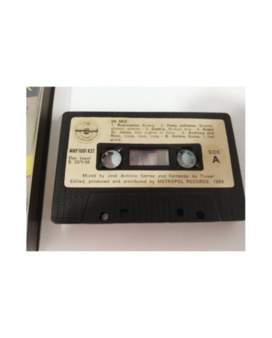 69 MIX CASSETTE TAPE CINTA METROPOL 1988 SPANISH EDITION PAPER LABELS MAX MIX