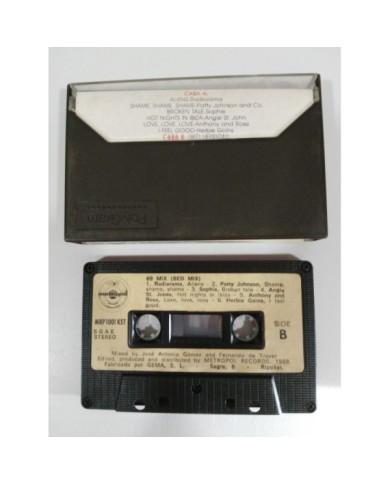 69 MIX CASSETTE TAPE CINTA METROPOL 1988 SPANISH EDITION PAPER LABELS MAX MIX