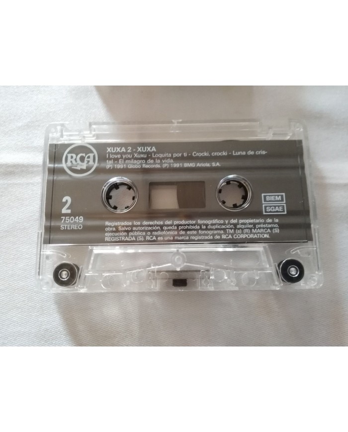 XUXA - XUXA 2 CINTA TAPE CASSETTE SPANISH EDITION RCA UNICA EBAY!!!
