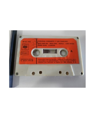 GIGLIOLA CINQUETTI Y LOS PANCHOS CINTA TAPE CASSETTE SPANISH ED 1972 PAPER LAB