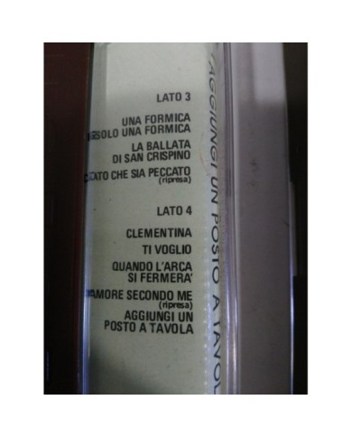 AGGIUNGI UN POSTO A TAVOLA SOUNDTRACK OST DOBLE 2 X CASSETTE TAPE CINTA 1975