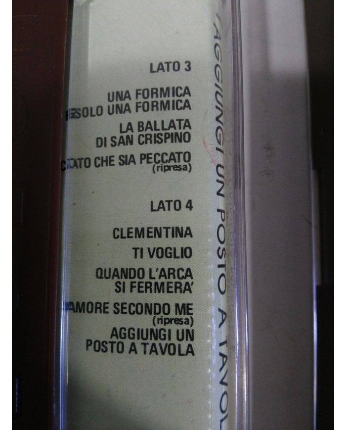 AGGIUNGI UN POSTO A TAVOLA SOUNDTRACK OST DOBLE 2 X CASSETTE TAPE CINTA 1975