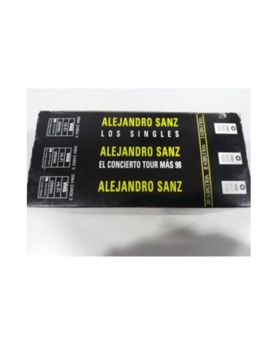ALEJANDRO SANZ LOS VIDEOS - CINTA 3 X TRIPLE VHS EN CAJA EDICION ESPAÑOLA