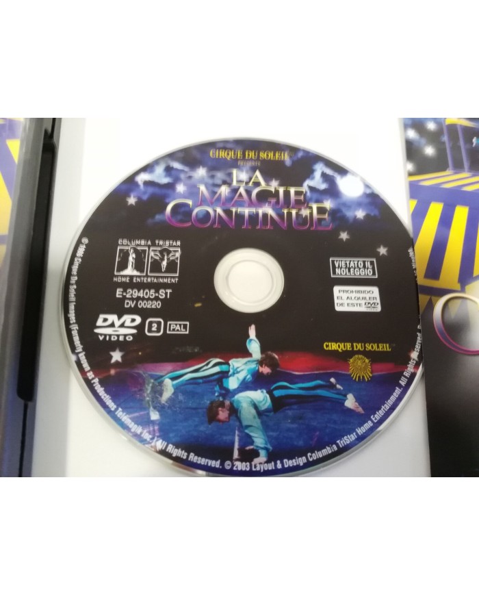 CIRQUE DU SOLEIL LA MAGIE CONTINUE DVD CASTELLANO + EXTRAS 1986 - 2004