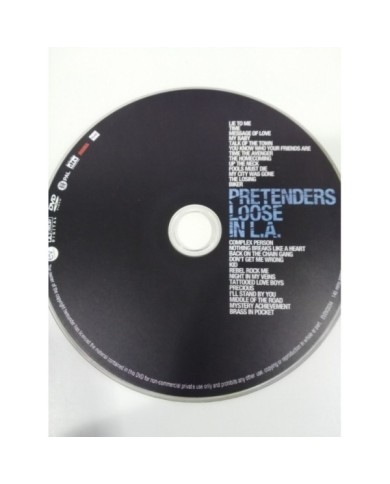 PRETENDERS LOOSE IN L.A. LIVE AT WILTERN THEATRE 2003 DVD SLIM - REGION 0 PRETENDERS LOOSE IN L.A. LIVE AT WILTERN THEATRE 2003 DVD SLIM - REGION 0