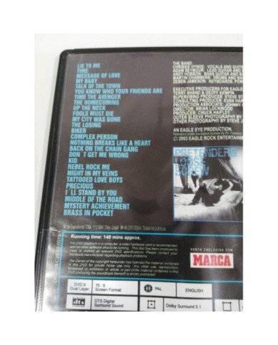 PRETENDERS LOOSE IN L.A. LIVE AT WILTERN THEATRE 2003 DVD SLIM - REGION 0 PRETENDERS LOOSE IN L.A. LIVE AT WILTERN THEATRE 2003 DVD SLIM - REGION 0