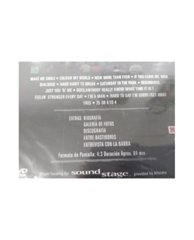 CHICAGO SOUND STAGE DVD SLIM + EXTRAS - REGION 2 - 84 MIN - NEW SEALED NUEVO CHICAGO SOUND STAGE DVD SLIM + EXTRAS - REGION 2 - 84 MIN - NEW SEALED NUEVO