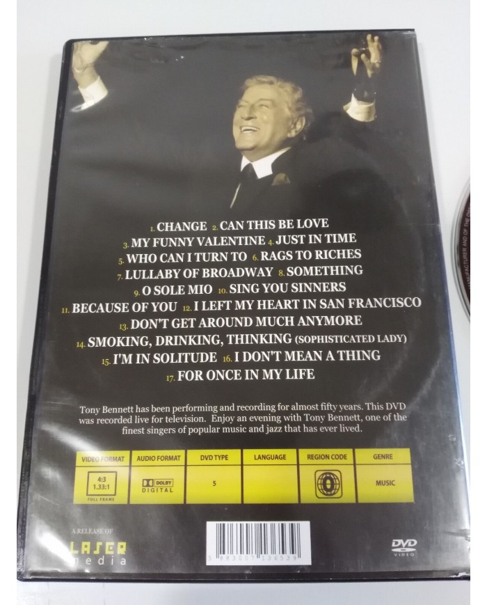 TONY BENNETT THE EARLY YEARS FOR ONCE IN MY LIFE GOLDEN STARS DVD REGION ALL AM
