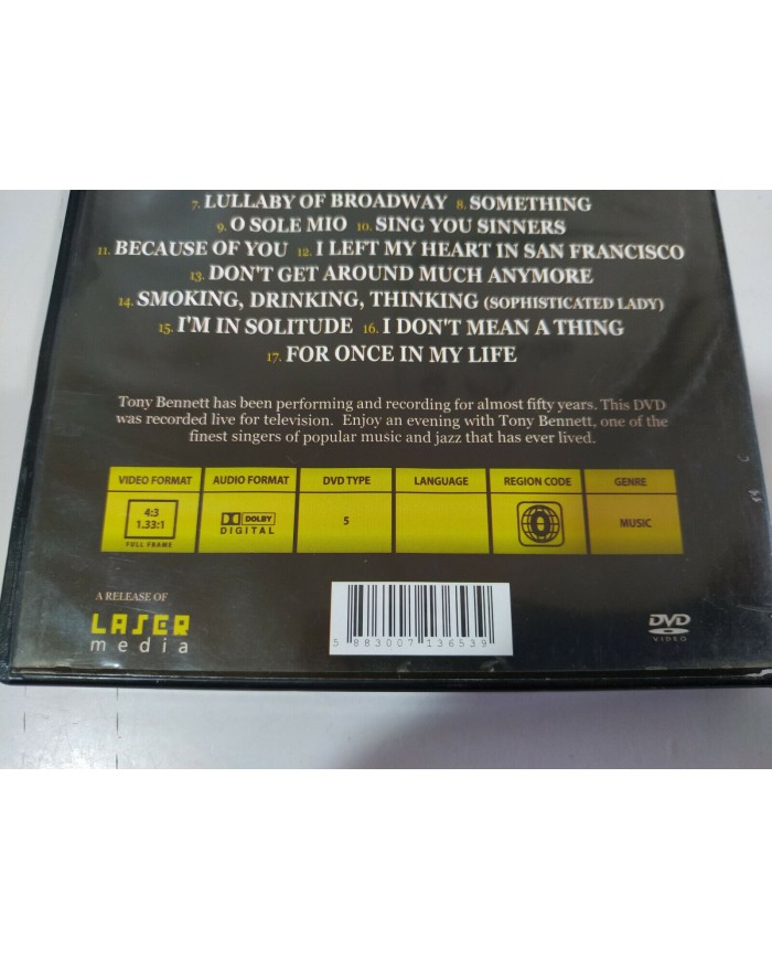 TONY BENNETT THE EARLY YEARS FOR ONCE IN MY LIFE GOLDEN STARS DVD REGION ALL AM