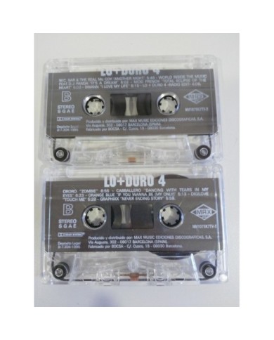 LO + MAS DURO 4 - DOBLE 2 X CINTA TAPE CASSETTE 1995 MAX MUSIC MIX