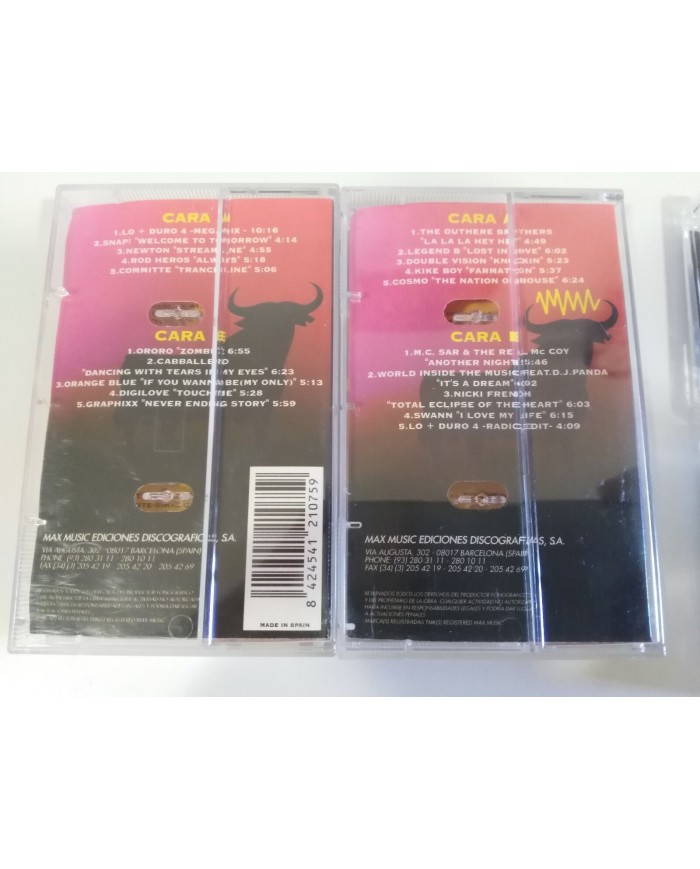 LO + MAS DURO 4 - DOBLE 2 X CINTA TAPE CASSETTE 1995 MAX MUSIC MIX