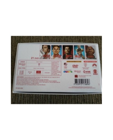 DEXTER TEMPORADAS SEASONS SAISONS 1-5 - 21 DVD NUEVA ENGLISH FRANCAIS Am DEXTER TEMPORADAS SEASONS SAISONS 1-5 - 21 DVD NUEVA ENGLISH FRANCAIS Am