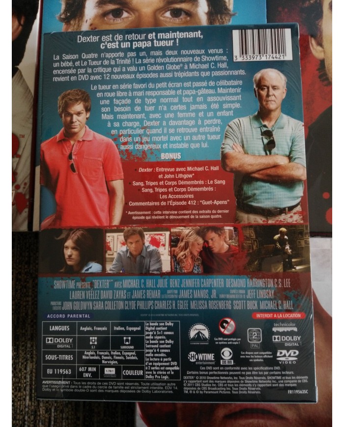 DEXTER TEMPORADAS SEASONS SAISONS 1-5 - 21 DVD NUEVA ENGLISH FRANCAIS Am