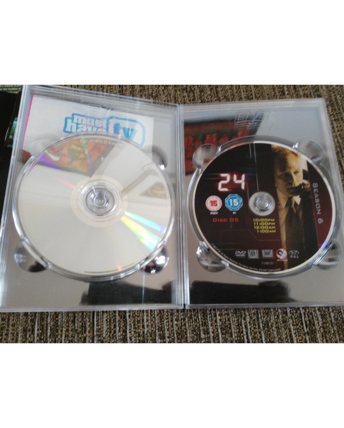 24 TEMPORADA SEASON 6 COMPLETE - 7 DVD - ENGLISH - REGION 2 KIEFER SUTHERLAND AM
