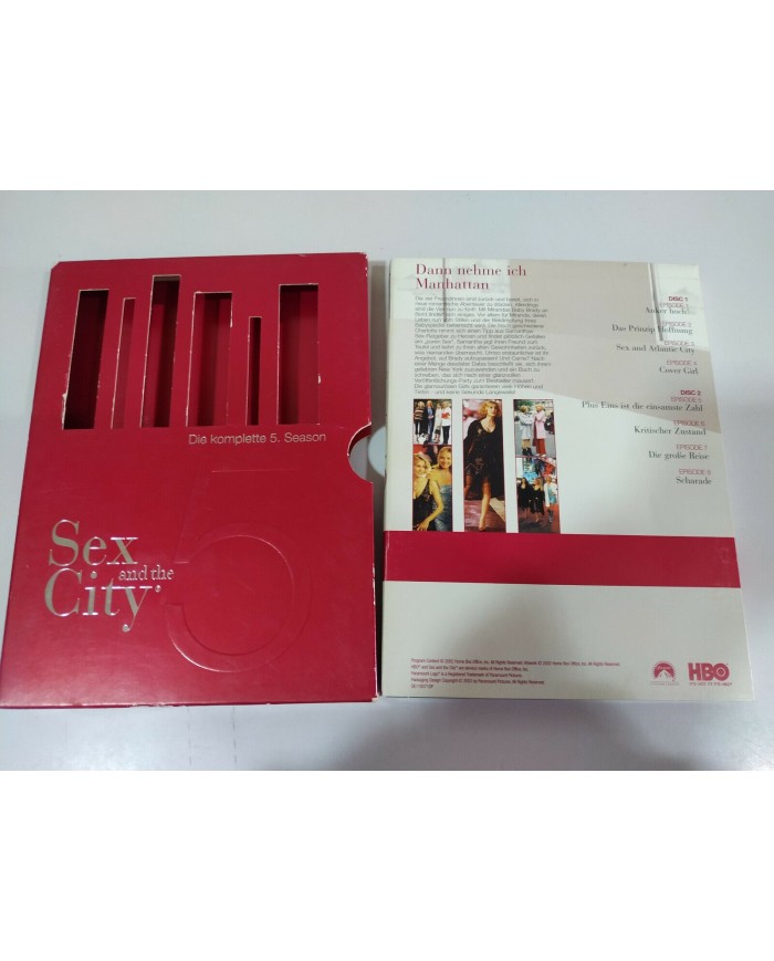 SEX AND THE CITY SEXO EN NUEVA YORK SEASON 5 COMPLETE - 2 DVD ENGLISH GERMAN AM