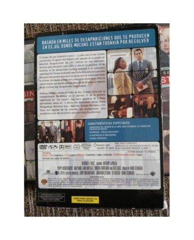 SIN RASTRO WITHOUT A TRACE PRIMERA TEMPORADA 1 - 4 DVD ESPAÑOL ENGLISH - AM SIN RASTRO WITHOUT A TRACE PRIMERA TEMPORADA 1 - 4 DVD ESPAÑOL ENGLISH - AM