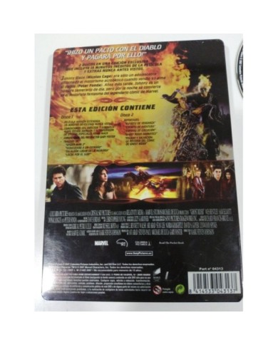 GHOST RIDER EL MOTORISTA FANTASMA - 2 X DVD STEELBOOK ESPAÑOL ENGLISH MARVEL 3T GHOST RIDER EL MOTORISTA FANTASMA - 2 X DVD STEELBOOK ESPAÑOL ENGLISH MARVEL 3T