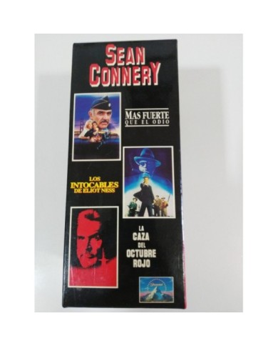 SEAN CONNERY CAJA 3 X CINTA TAPE VHS THX COLECCIONISTA LOS INTOCABLES OCTUBRE