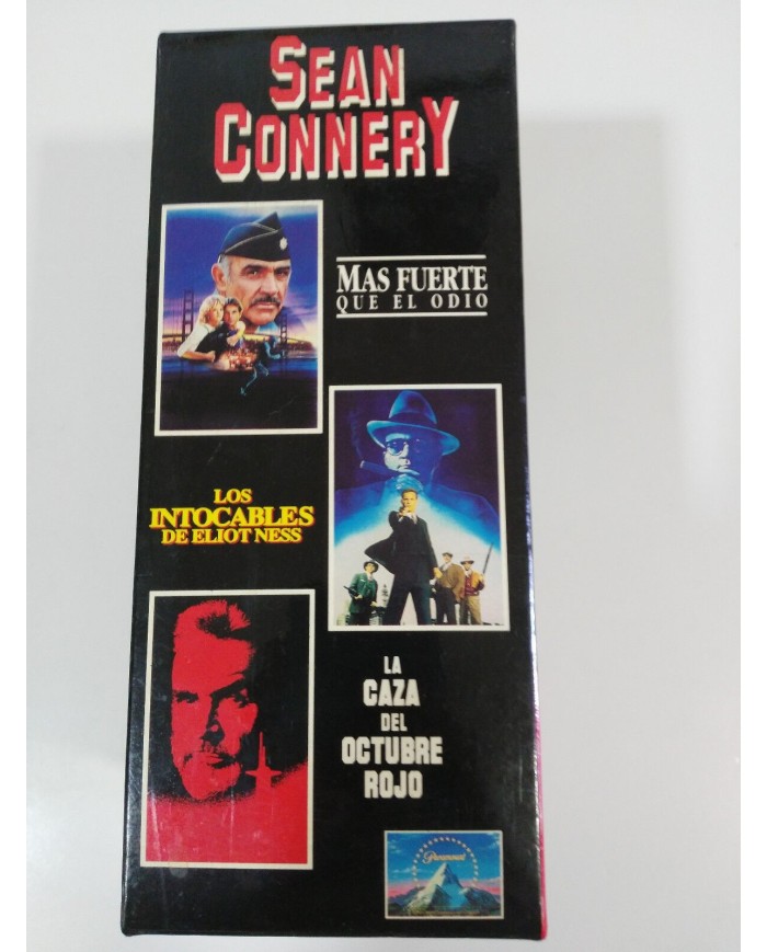 SEAN CONNERY CAJA 3 X CINTA TAPE VHS THX COLECCIONISTA LOS INTOCABLES OCTUBRE