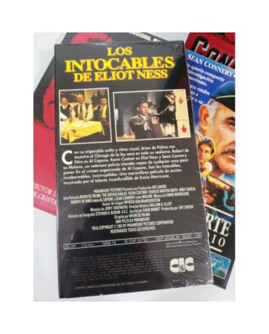 SEAN CONNERY CAJA 3 X CINTA TAPE VHS THX COLECCIONISTA LOS INTOCABLES OCTUBRE