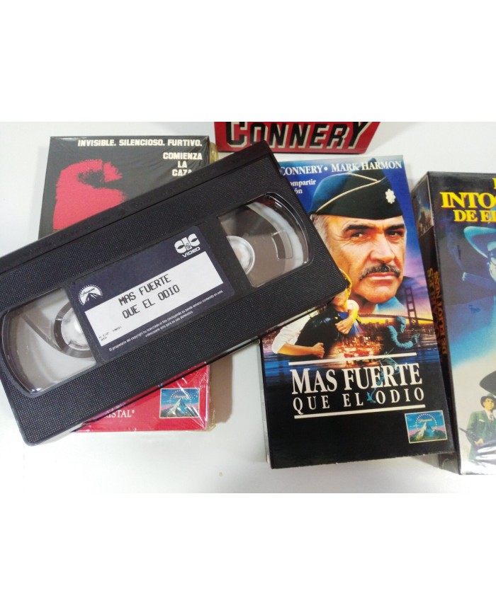 SEAN CONNERY CAJA 3 X CINTA TAPE VHS THX COLECCIONISTA LOS INTOCABLES OCTUBRE