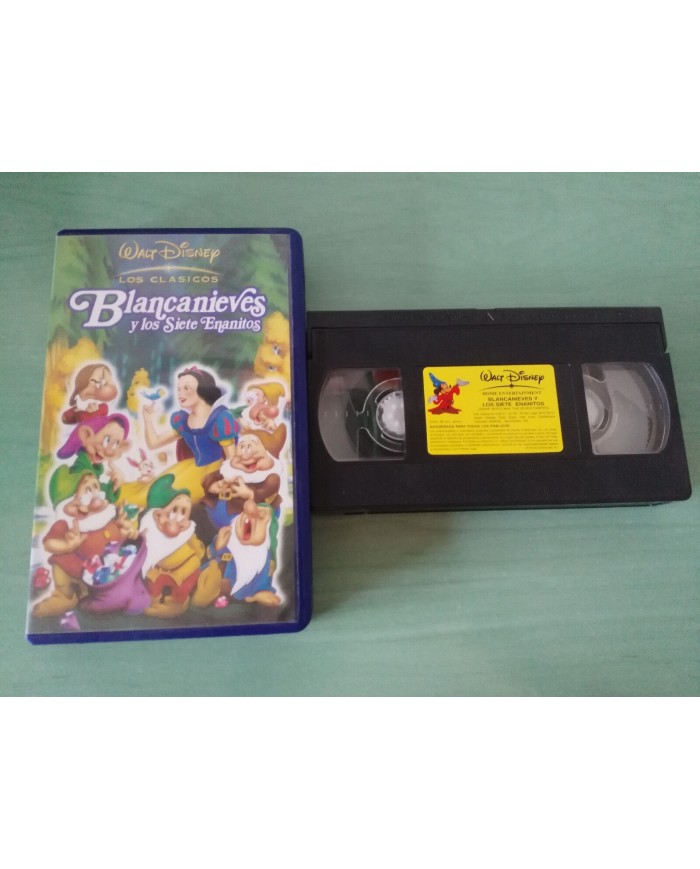 BLANCANIEVES Y LOS SIETE ENANITOS VHS LOS CLASICOS DE WALT DISNEY Am