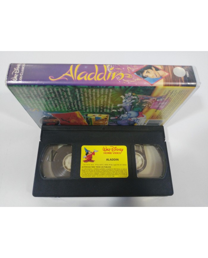 ALADDIN - VHS CINTA TAPE LOS CLASICOS DE WALT DISNEY 1994 Espa?ol - 3T