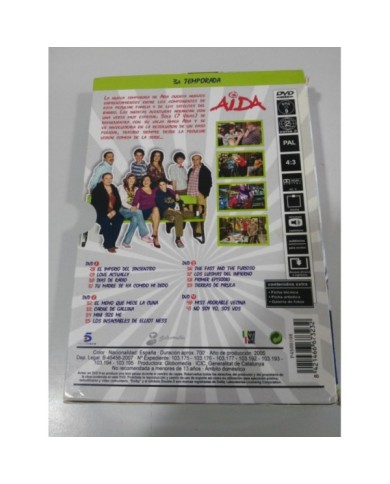 AIDA TEMPORADA 3 TERCERA COMPLETA - 4 x DVD - 3T AIDA TEMPORADA 3 TERCERA COMPLETA - 4 x DVD - 3T