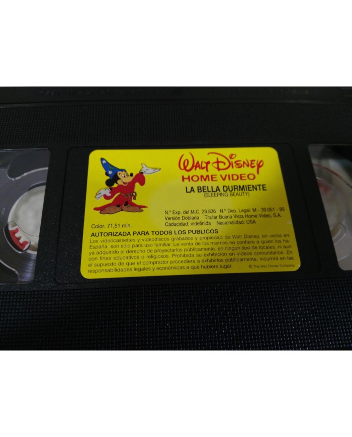 LA BELLA DURMIENTE - VHS CINTA TAPE LOS CLASICOS DE WALT DISNEY - 3T