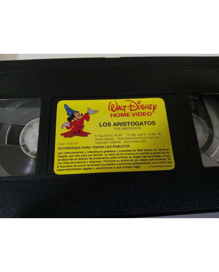 LOS ARISTOGATOS - VHS CINTA TAPE LOS CLASICOS DE WALT DISNEY 2004 - 4T