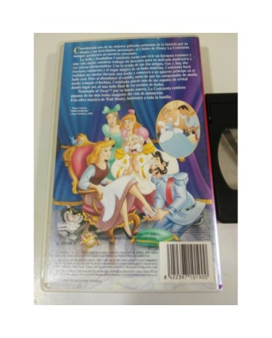 LA CENICIENTA CINDERELLA VHS TAPE CINTA LOS CLASICOS DE WALT DISNEY 1992 - 4T LA CENICIENTA CINDERELLA VHS TAPE CINTA LOS CLASICOS DE WALT DISNEY 1992 - 4T