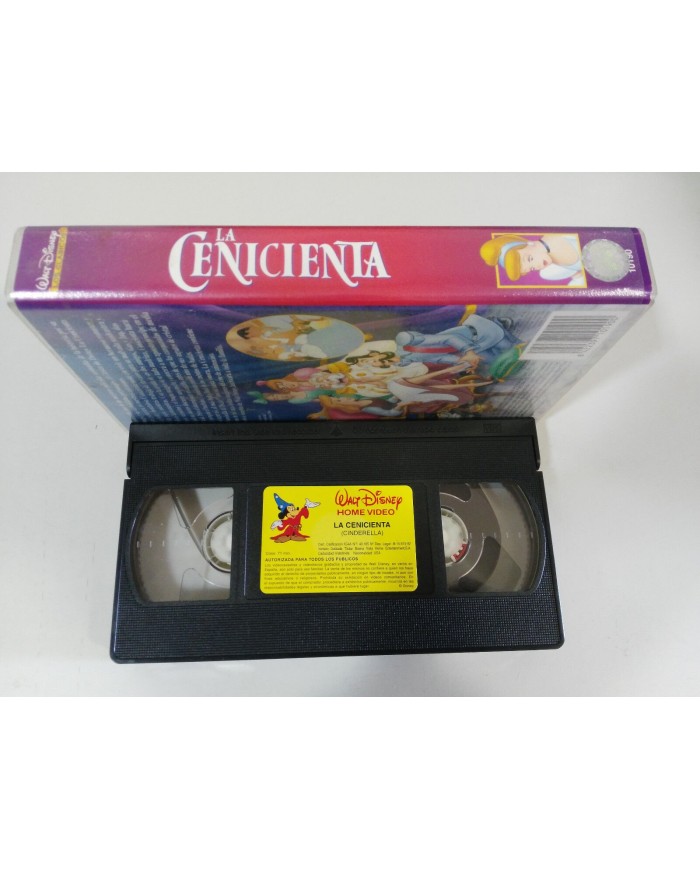 LA CENICIENTA CINDERELLA VHS TAPE CINTA LOS CLASICOS DE WALT DISNEY 1992 - 4T