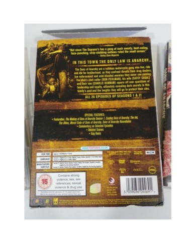 SONS OF ANARCHY Temporadas 1-2 Hijos de la Anarquia - 8 X DVD Espa?ol Ingles AM SONS OF ANARCHY Temporadas 1-2 Hijos de la Anarquia - 8 X DVD Espa?ol Ingles AM